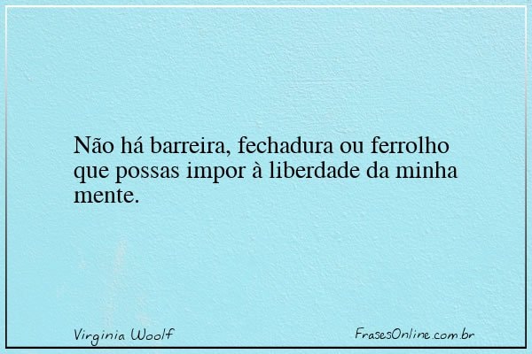 Frase de Virginia Woolf