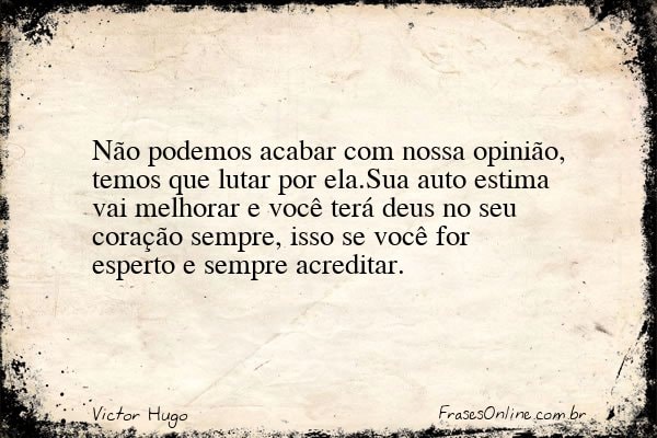 Frase de Victor Hugo