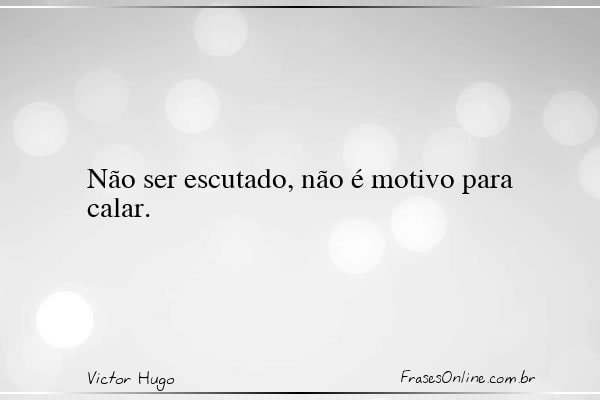 Frase de Victor Hugo