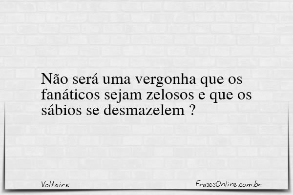 Frase de Voltaire