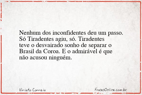 Frase de Viriato Correia