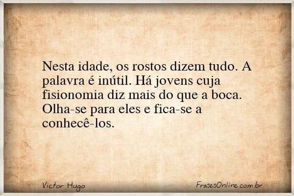 Frase de Victor Hugo