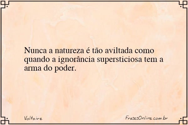 Frase de Voltaire