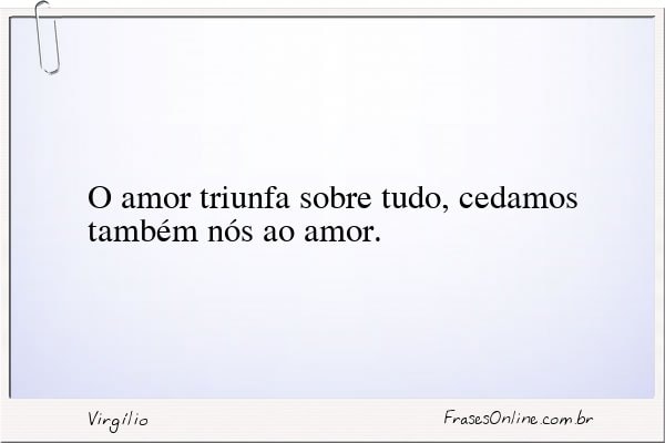 Frase de Virgílio