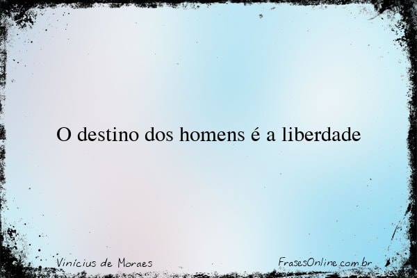 Frase de Vinícius de Moraes