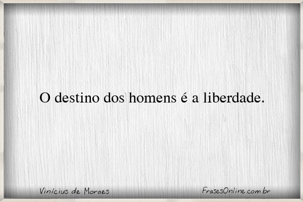 Frase de Vinícius de Moraes