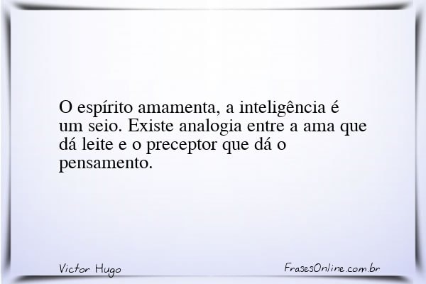 Frase de Victor Hugo