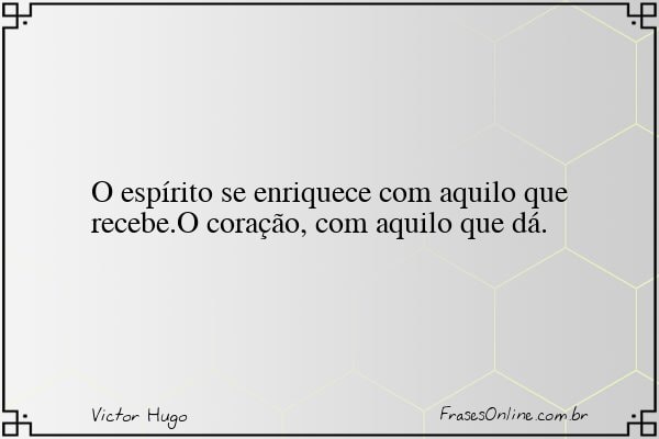 Frase de Victor Hugo