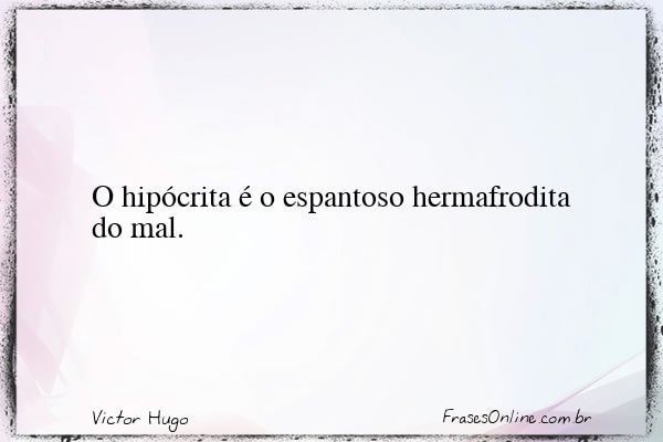 Frase de Victor Hugo