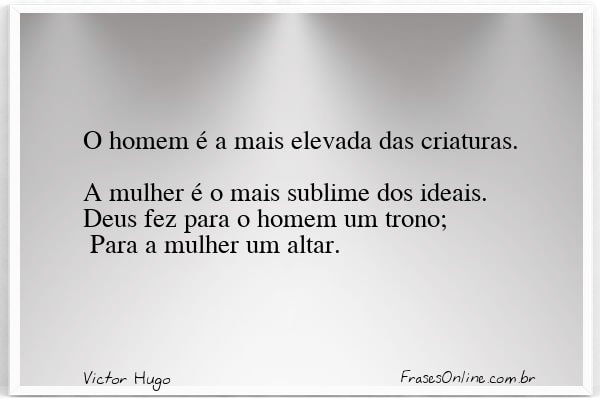 Frase de Victor Hugo