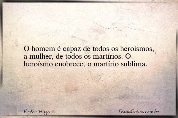 Frase de Victor Hugo