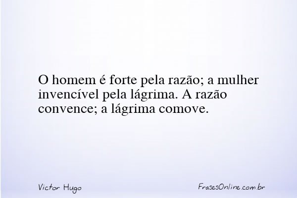 Frase de Victor Hugo