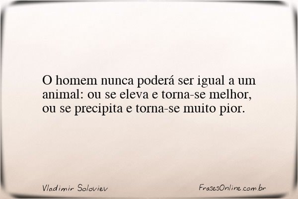 Frase de Vladimir Soloviev