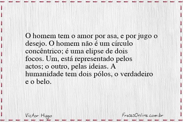 Frase de Victor Hugo