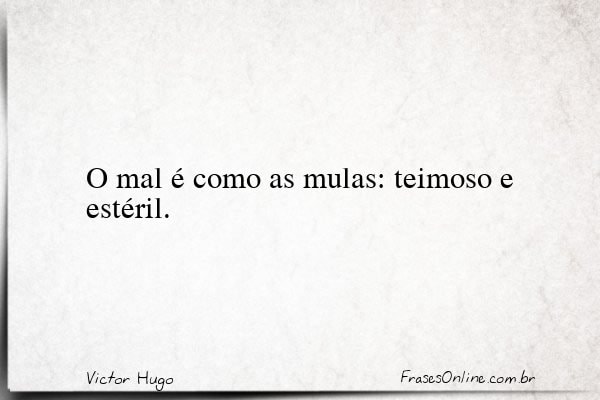 Frase de Victor Hugo