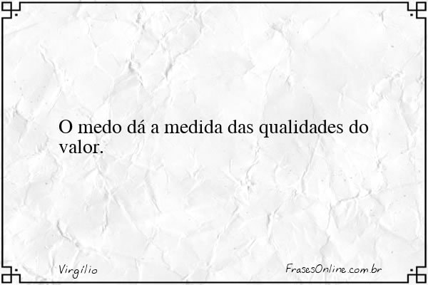 Frase de Virgílio