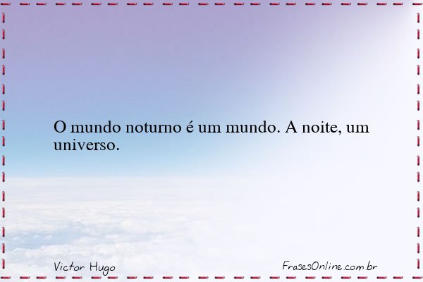 Frase de Victor Hugo