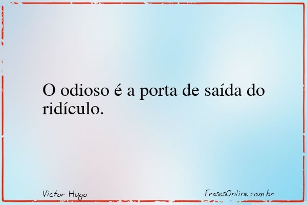 Frase de Victor Hugo