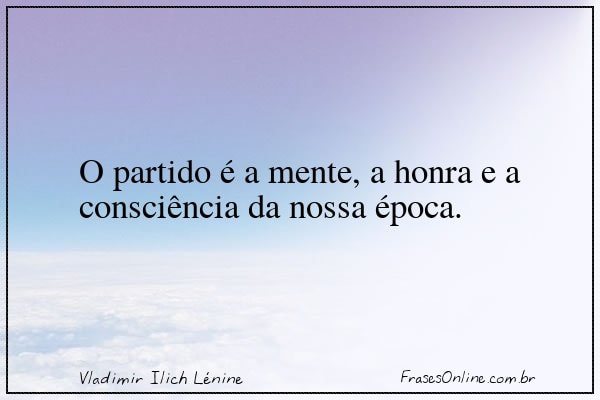 Frase de Vladimir Ilich Lénine