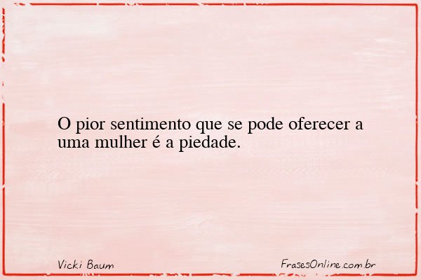 Frase de Vicki Baum