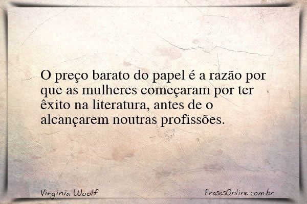Frase de Virginia Woolf