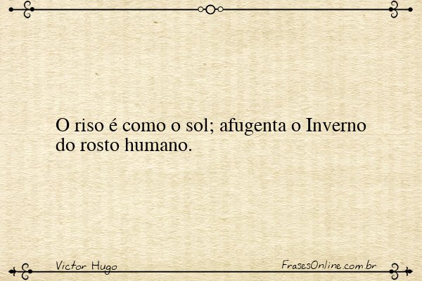 Frase de Victor Hugo