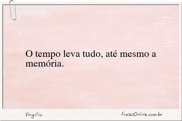 Frase de Virgílio