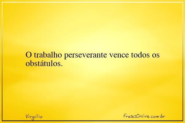 Frase de Virgílio