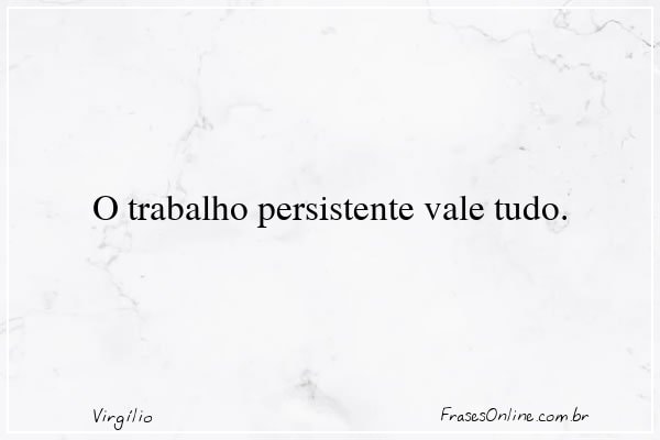Frase de Virgílio