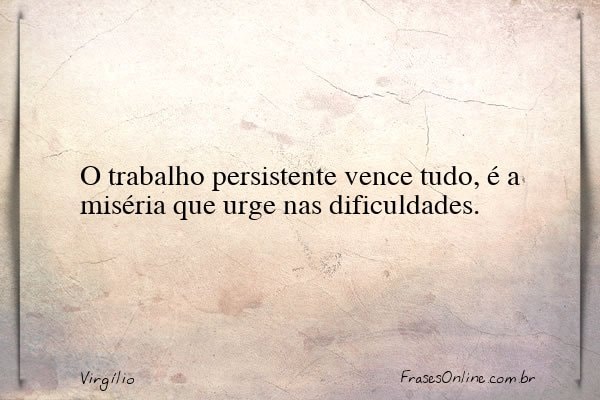 Frase de Virgílio