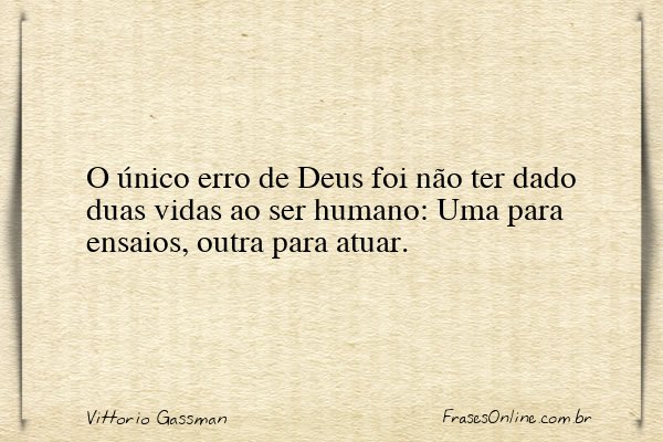 Frase de Vittorio Gassman
