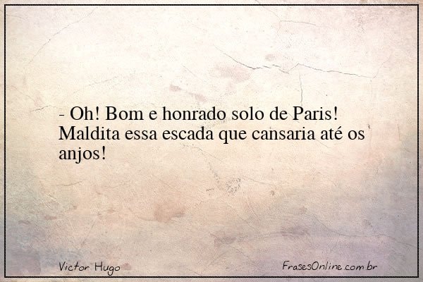 Frase de Victor Hugo