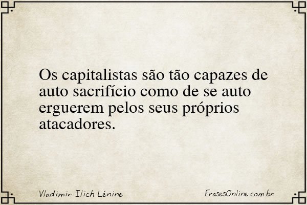 Frase de Vladimir Ilich Lénine