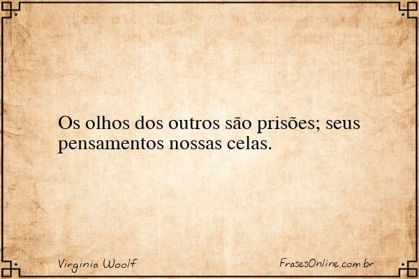 Frase de Virginia Woolf