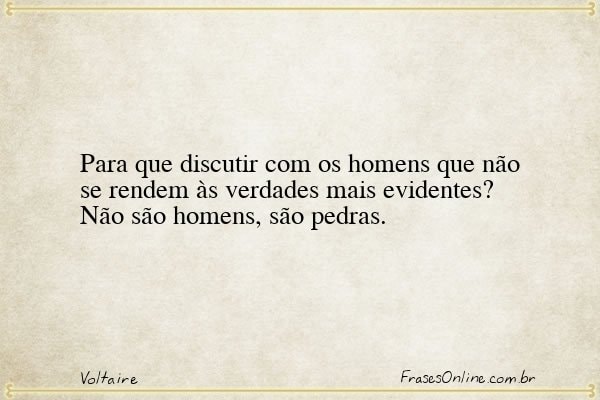 Frase de Voltaire