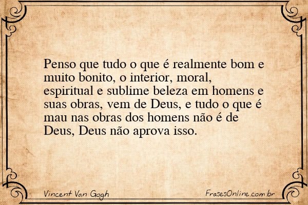 Frase de Vincent Van Gogh