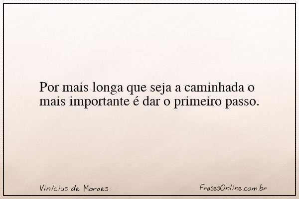 Frase de Vinícius de Moraes