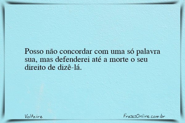 Frase de Voltaire