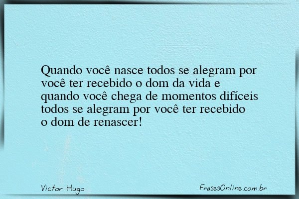 Frase de Victor Hugo