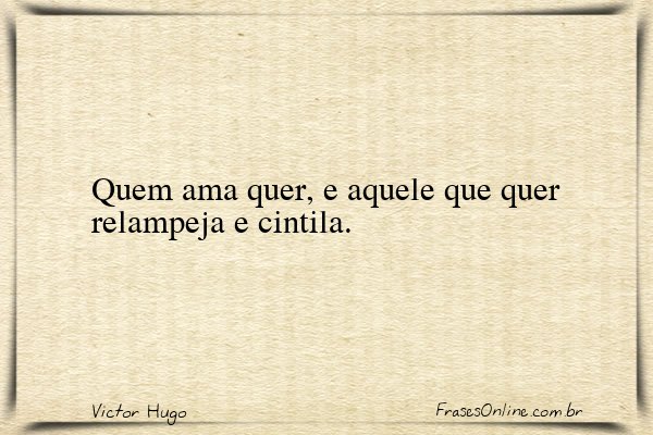 Frase de Victor Hugo