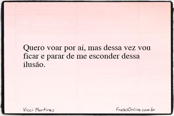 Frase de Vicci Martinez