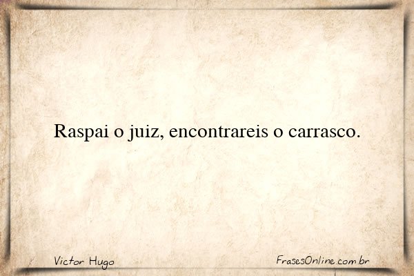 Frase de Victor Hugo