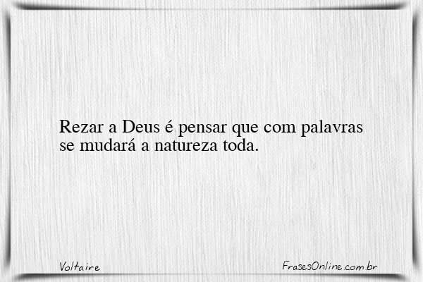 Frase de Voltaire