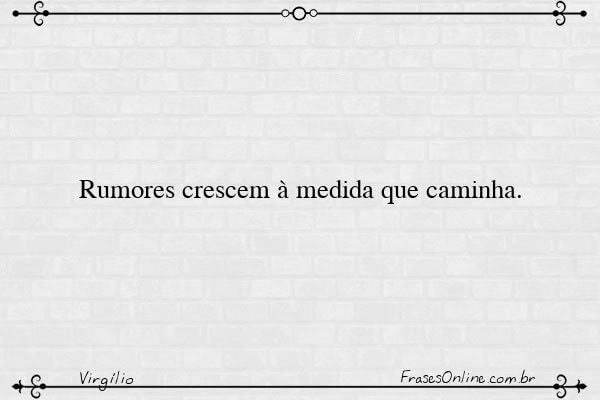 Frase de Virgílio