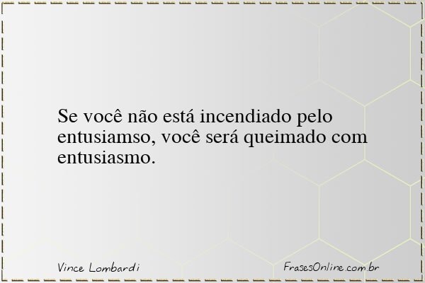 Frase de Vince Lombardi