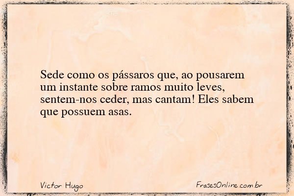 Frase de Victor Hugo