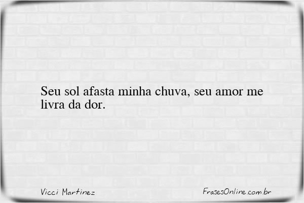 Frase de Vicci Martinez