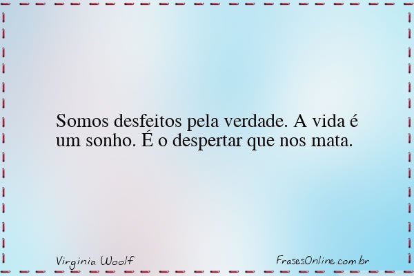 Frase de Virginia Woolf