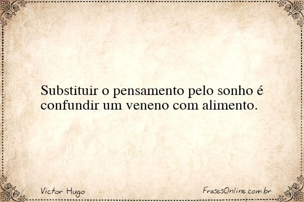 Frase de Victor Hugo