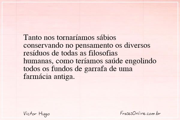 Frase de Victor Hugo